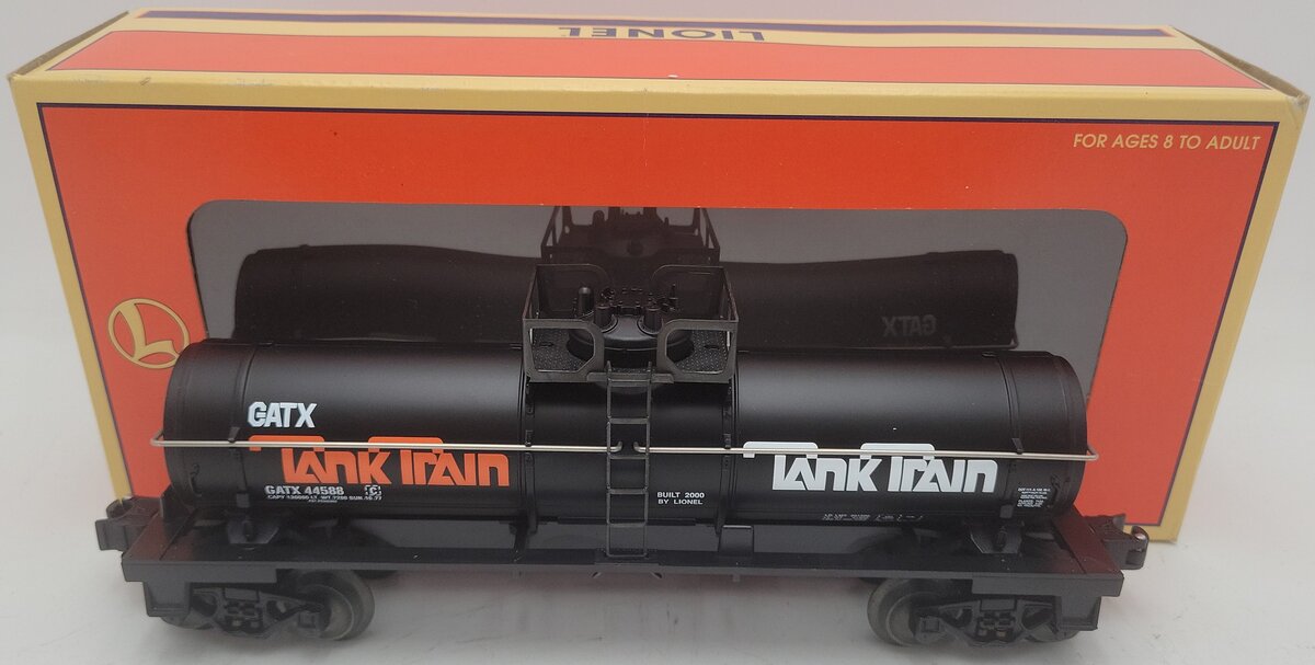 Lionel 6-26103 O Gauge GATX Tank Train Single Dome Tank Car EX/Box