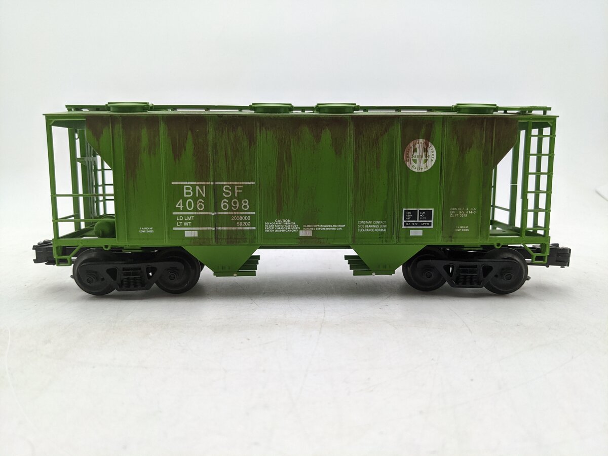 Weaver O Gauge BNSF PS-2 Covered Hopper #406698 (3-Rail)-Custom Weathered