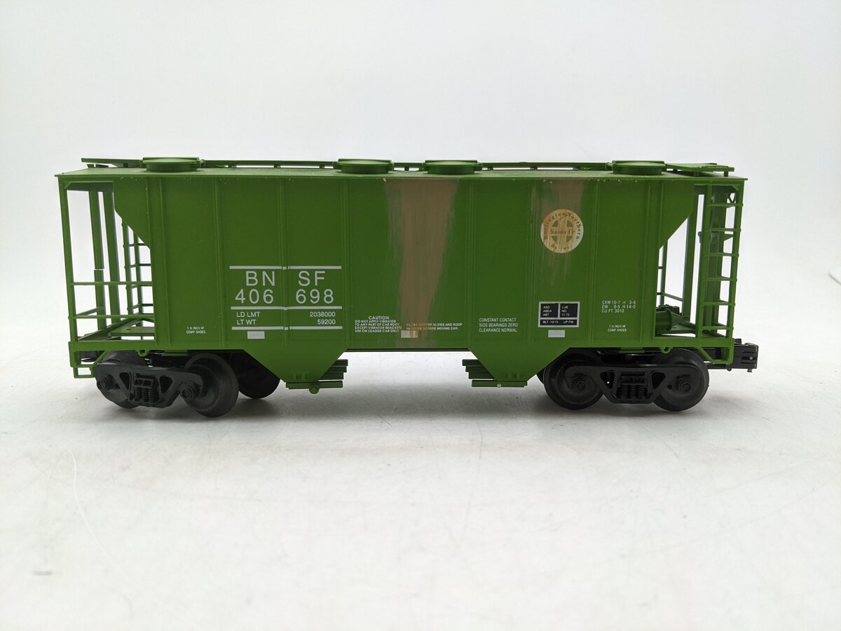 Weaver O Gauge BNSF PS-2 Covered Hopper #406698 (3-Rail)-Custom Weathered