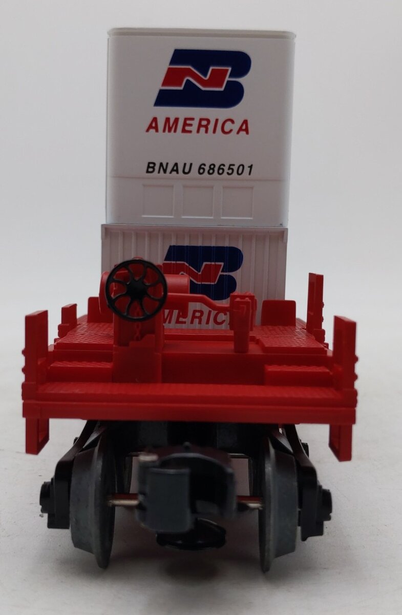 Lionel 6-52101 O Burlington Northern LRRC Flat Car LN/Box