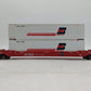 MTH 20-9502L O Gauge Burlington Northern Husky Stack Car w/ Containers #60009 EX/Box
