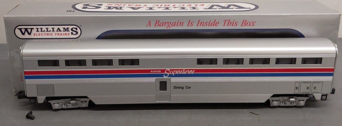 Williams SL80 O Gauge Amtrak Superliner 80' Diner Car EX/Box