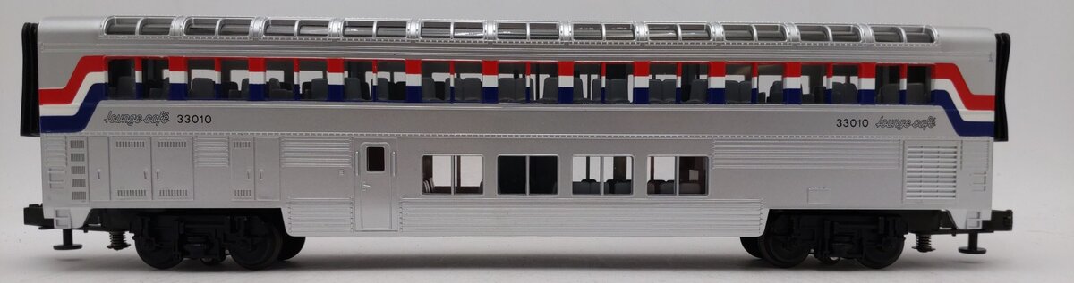 MTH O Amtrak Superliner Lounge Café Passenger Car #33010 LN