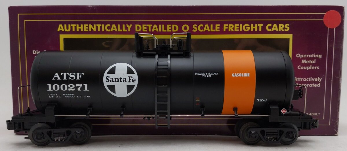 MTH 20-90025B O Gauge Santa Fe Tank Car #100271 EX/Box
