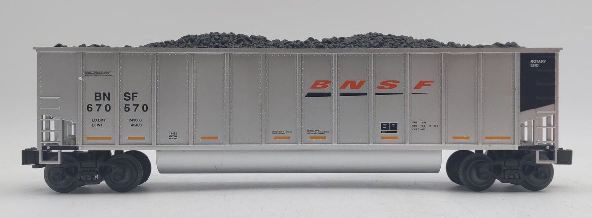 Lionel 6-17485 O Burlington Northern Santa Fe Bathtub Gondola #670570 VG/Box