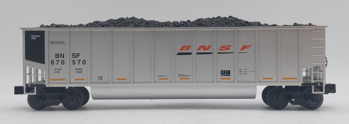Lionel 6-17485 O Burlington Northern Santa Fe Bathtub Gondola #670570 VG/Box