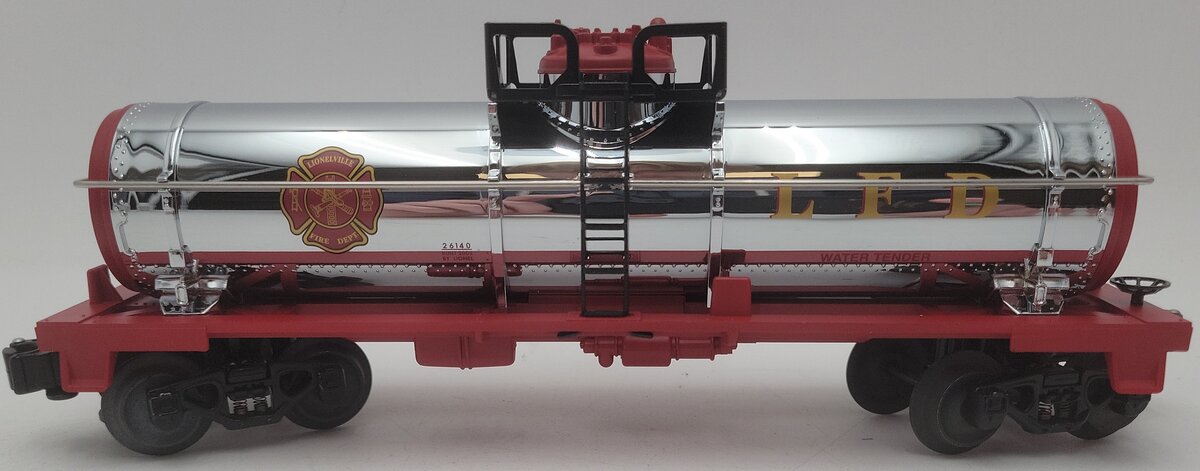 Lionel 6-26140 Lionel Fire Dept. Chrome 1D Tank Car EX/Box