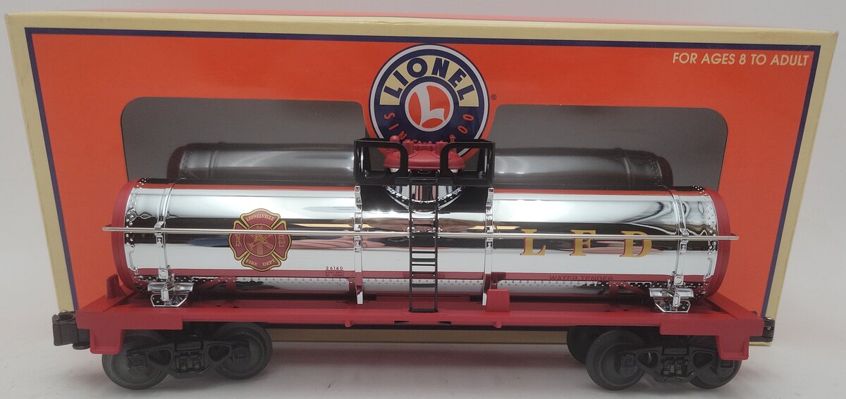Lionel 6-26140 Lionel Fire Dept. Chrome 1D Tank Car EX/Box