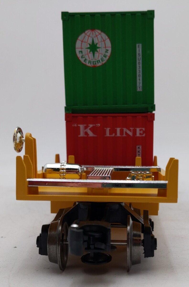 Menards 275-9077 O TTX Intermodal Car w/ Two Shipping Containers #5658 EX/Box