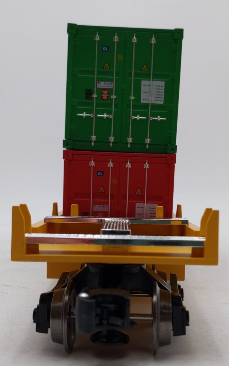 Menards 275-9077 O TTX Intermodal Car w/ Two Shipping Containers #5658 EX/Box