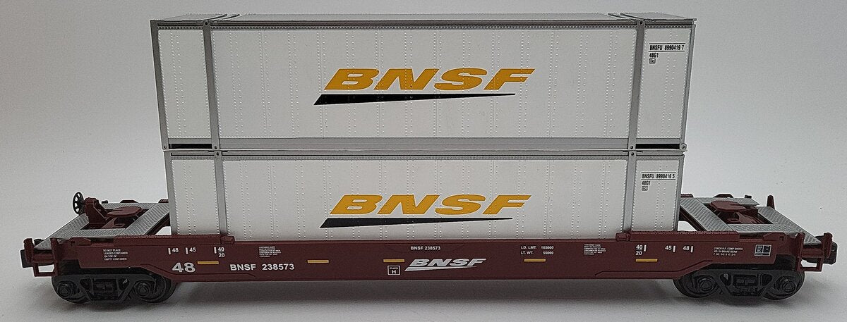 MTH 30-7054B BNSF Husky Stack Car LN