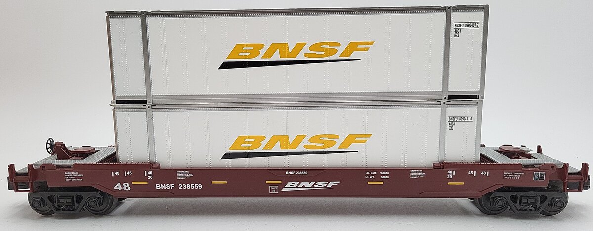 MTH 30-7054C BNSF Husky Stack Car LN/Box