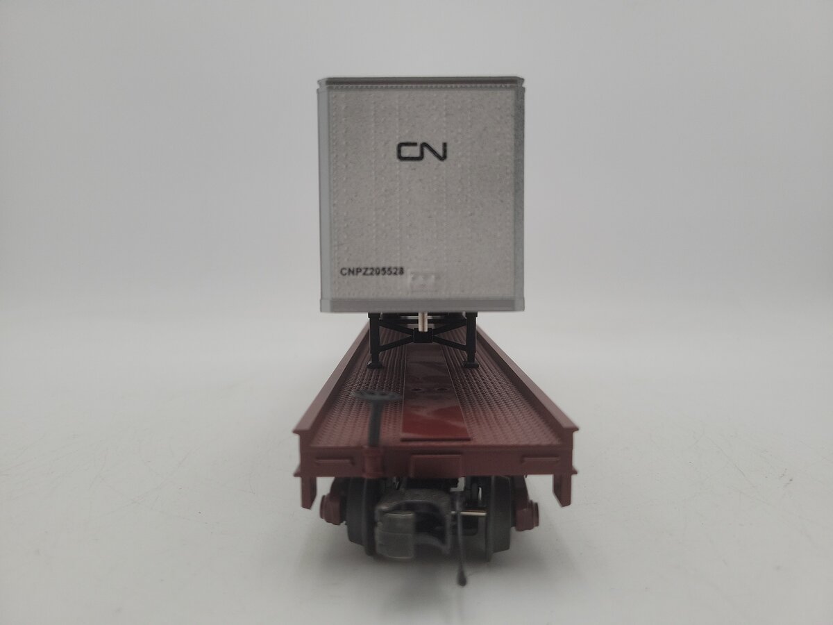 MTH 20-98679 Canadian National Flat Car w/ 48' Trailer VG/Box