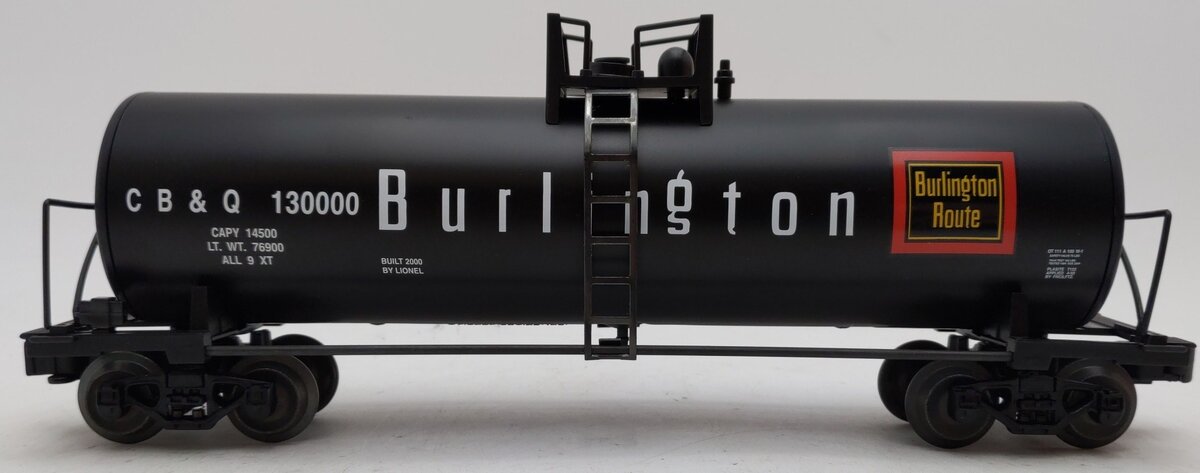 Lionel 6-17916 O Gauge Chicago Burlington & Quincy Unibody Tank Car EX/Box