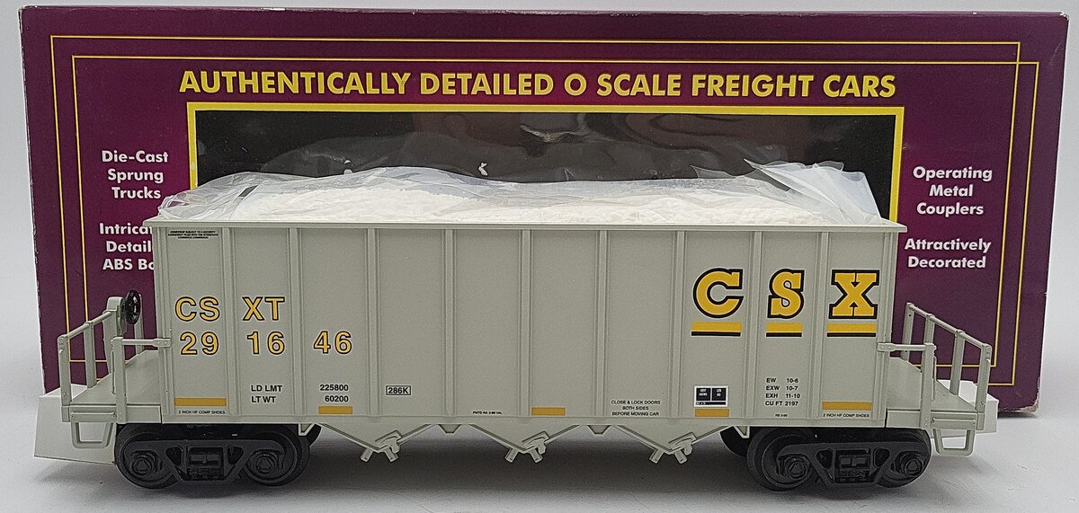 MTH 20-97276 O Gauge CSX Rapid Discharge Hopper Car #291646 LN/Box