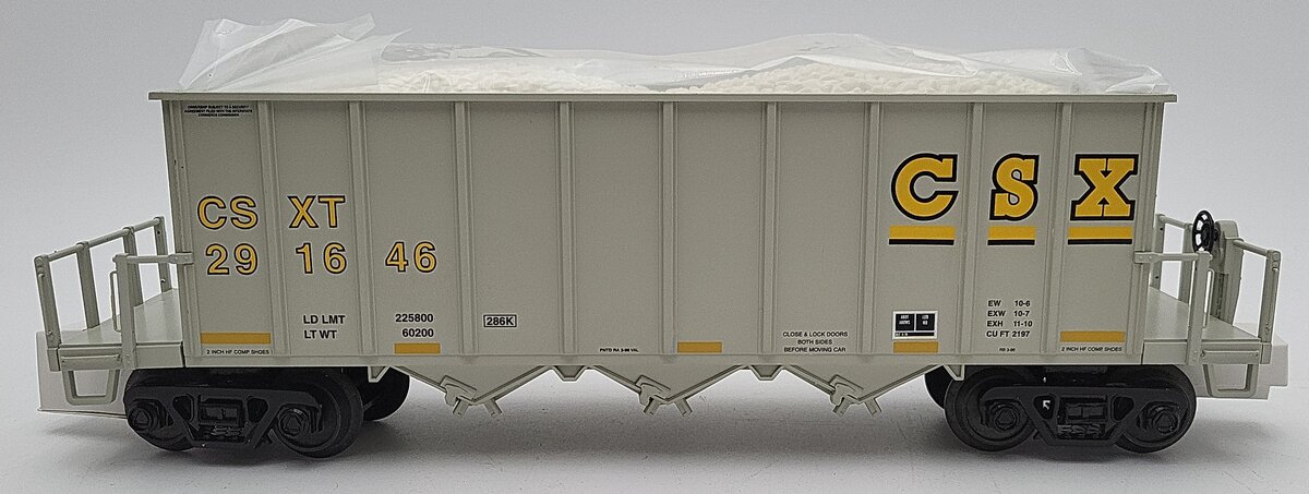 MTH 20-97276 O Gauge CSX Rapid Discharge Hopper Car #291646 LN/Box