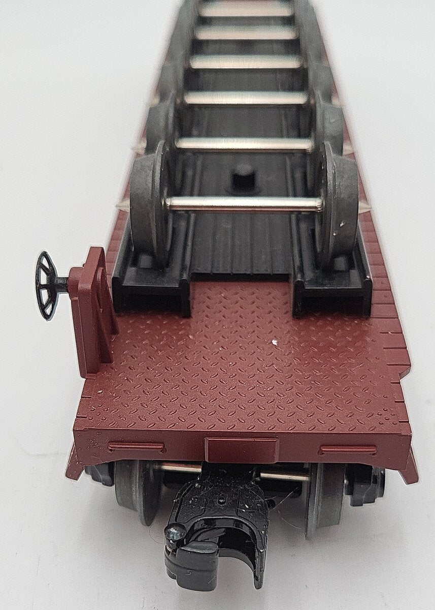 MTH 30-76617 O Gauge Burlington Northern Santa Fe Flatcar #923015 with Wheel Set EX/Box