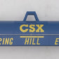 MTH 20-90019C O Gauge CSX Flatcar w/ Coil Covers #498100 EX/Box