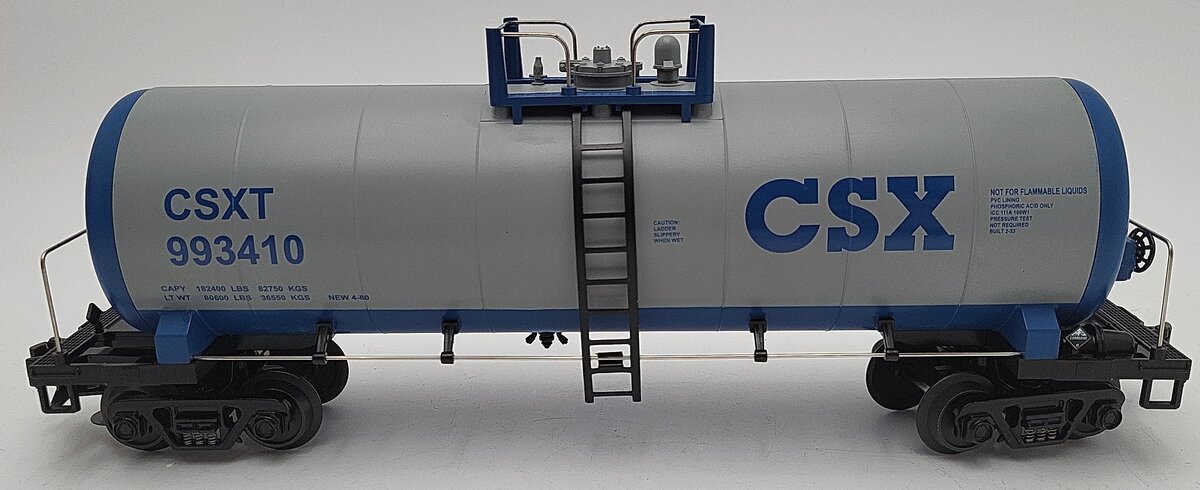 MTH 20-96051 O CSX Single Dome Tank Car #993410 LN/Box