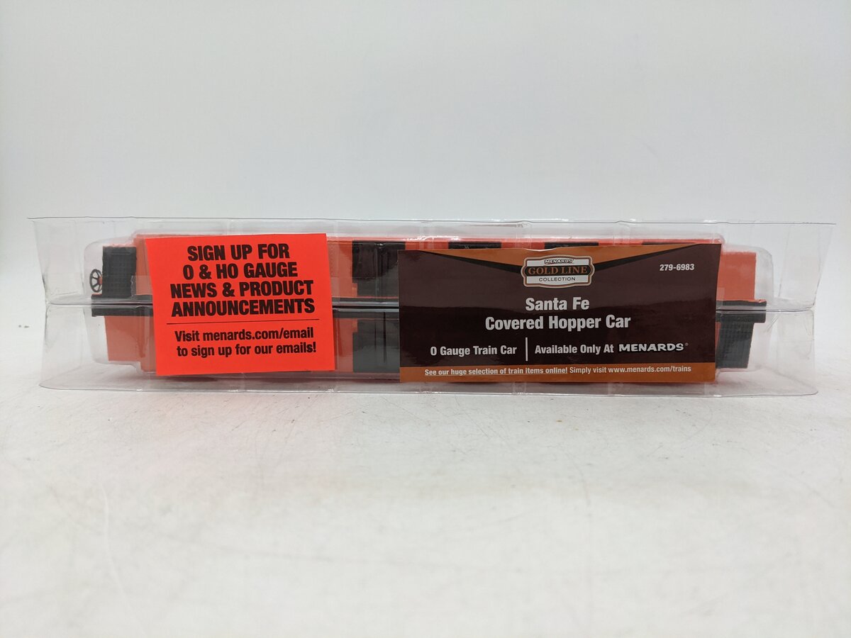 Menards 279-6983 O Santa Fe Covered Hopper #7955 NIB