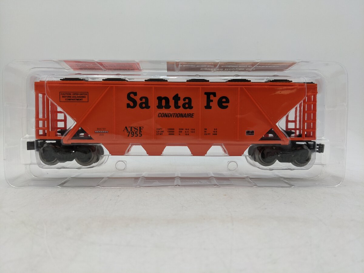 Menards 279-6983 O Santa Fe Covered Hopper #7955 NIB