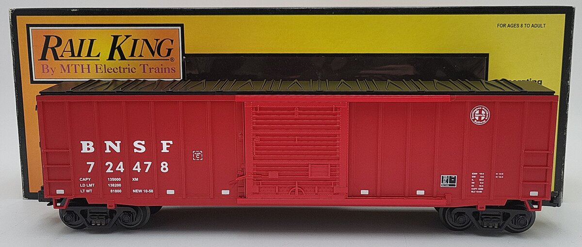 MTH 30-74067 O Burlington Northern Santa Fe 50' Modern Boxcar #724478 LN/Box