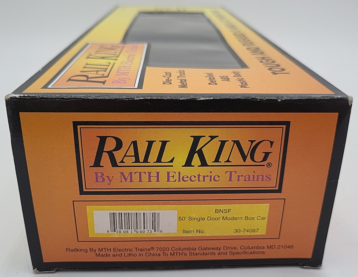 MTH 30-74067 O Burlington Northern Santa Fe 50' Modern Boxcar #724478 LN/Box