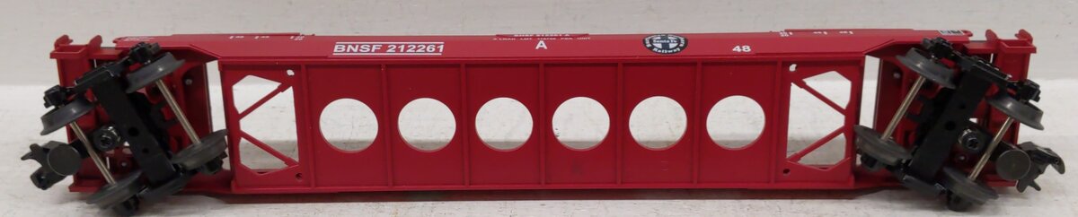 MTH 30-7644 O Gauge BNSF Husky-Stack Car with Containers #212261 EX/Box