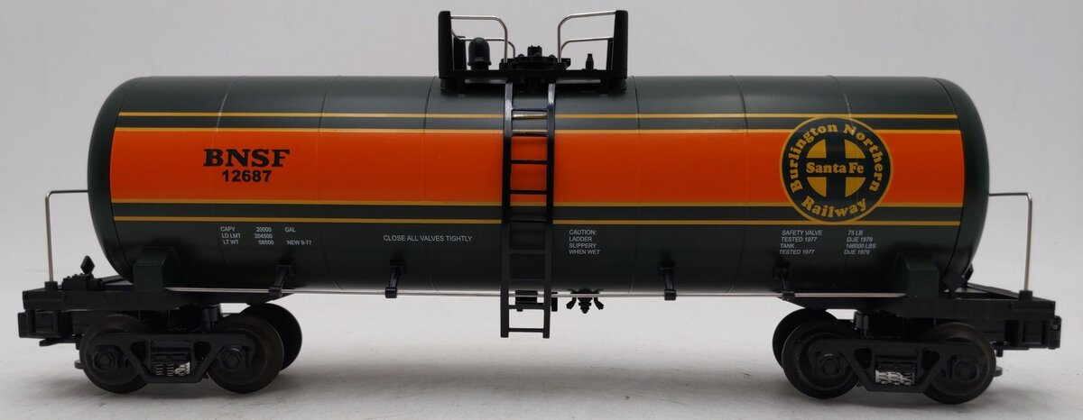 MTH 20-92010 O Burlington Northern Santa Fe Tank Car #12687 LN/Box