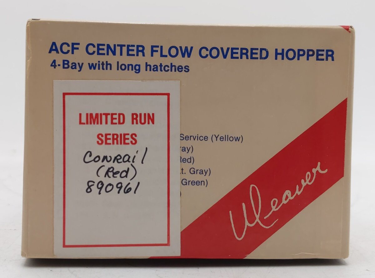 Weaver O Gauge Conrail Covered Hopper #890961 [3-Rail] EX/Box