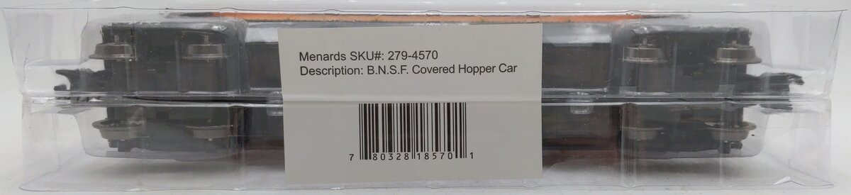 Menards 279-4570 O Gauge BNSF Covered Hopper Car #11420 NEW