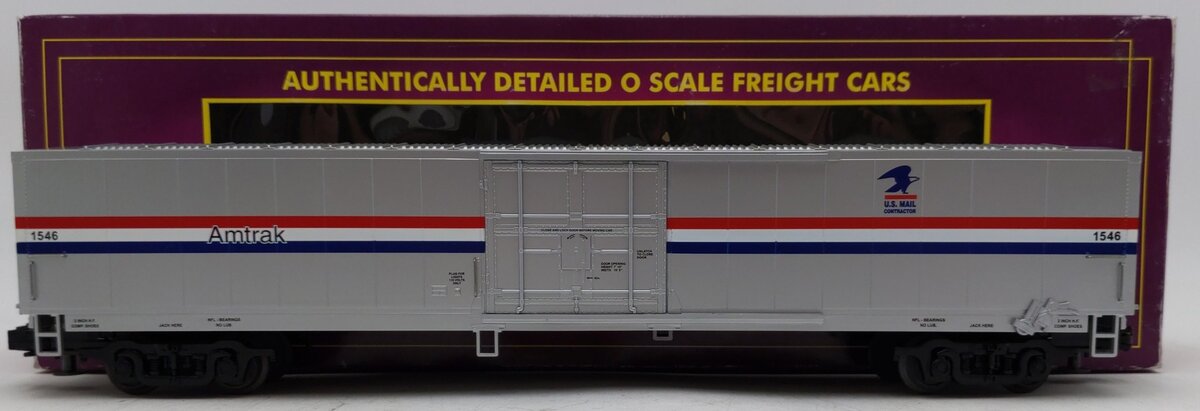 MTH 20-93027 O Gauge Amtrak 61' Mail Boxcar #1546 VG/Box