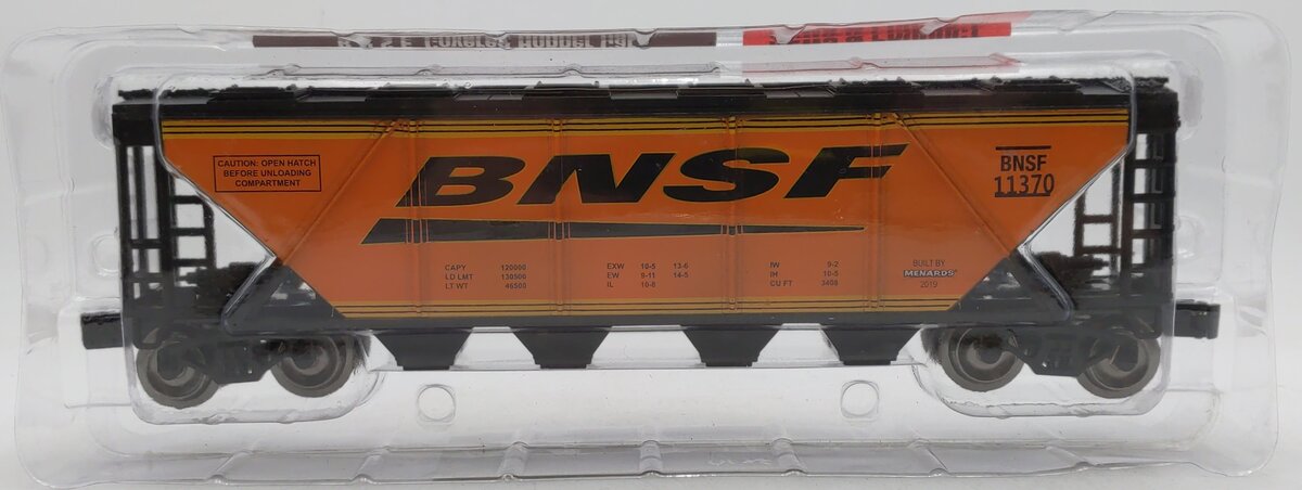 Menards 279-4570 O Gauge BNSF Covered Hopper Car #11370 NEW