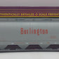 MTH 20-97410 O Gauge Burlington 4-Bay Cylindrical Hopper #3223 LN/Box
