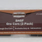 Menards 275-9351 O Gauge BNSF Ore Cars #4085/4086 (2 Pack) MT/Box
