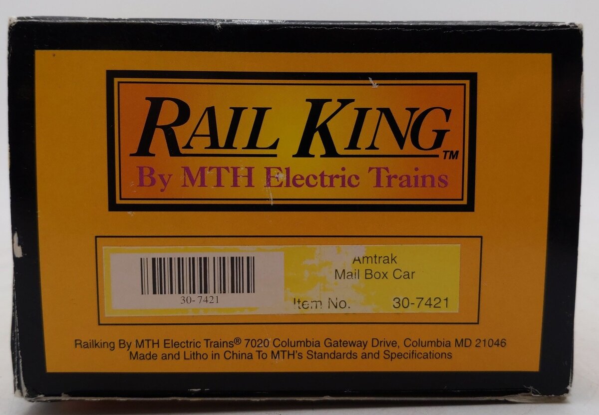 MTH 30-7421 O Amtrak Mail Boxcar #1670 EX/Box