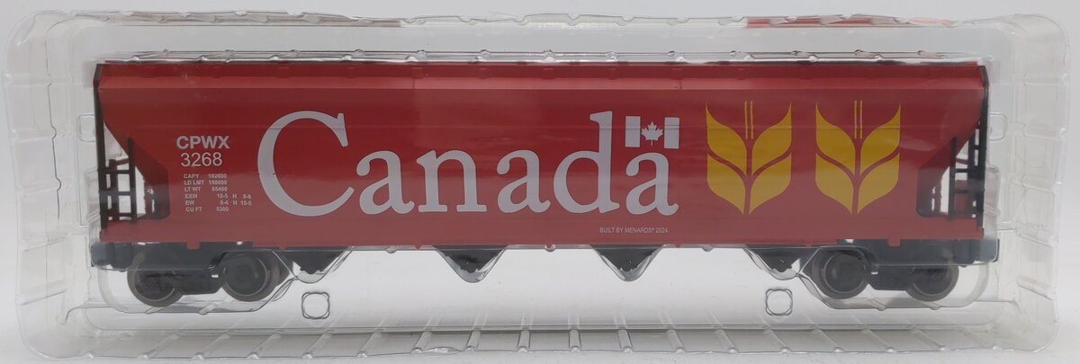 Menards  275-9370 O Gauge Canada Smooth-Sided Hopper #3268 NIB