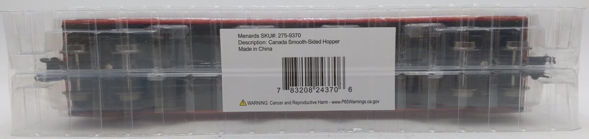 Menards  275-9370 O Gauge Canada Smooth-Sided Hopper #3268 NIB