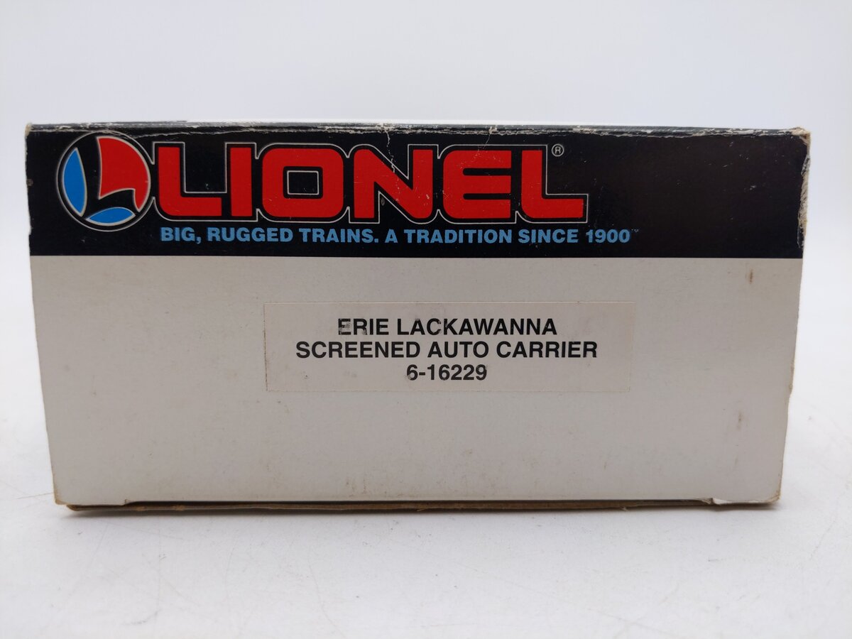 Lionel 6-16229 O Gauge Erie Lackawanna Screened Auto Carrier EX/Box