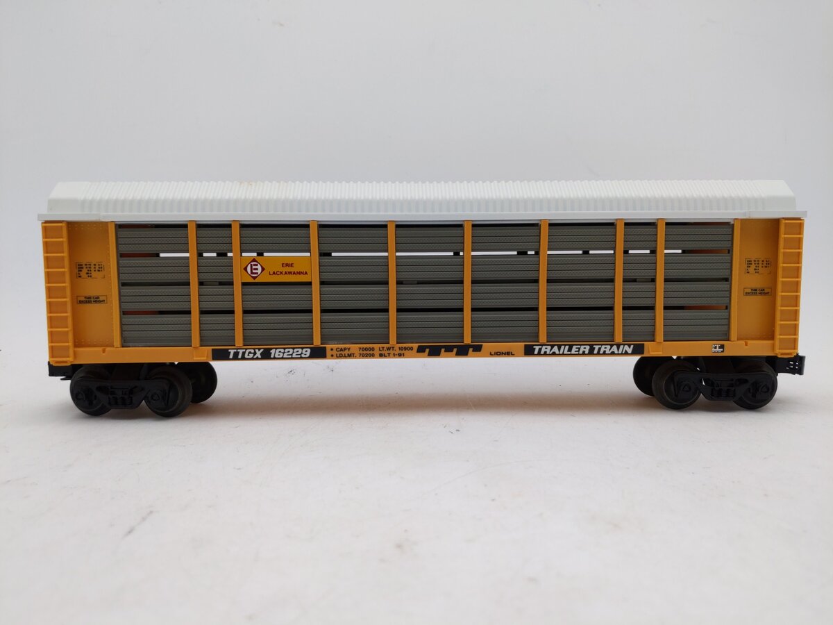 Lionel 6-16229 O Gauge Erie Lackawanna Screened Auto Carrier EX/Box