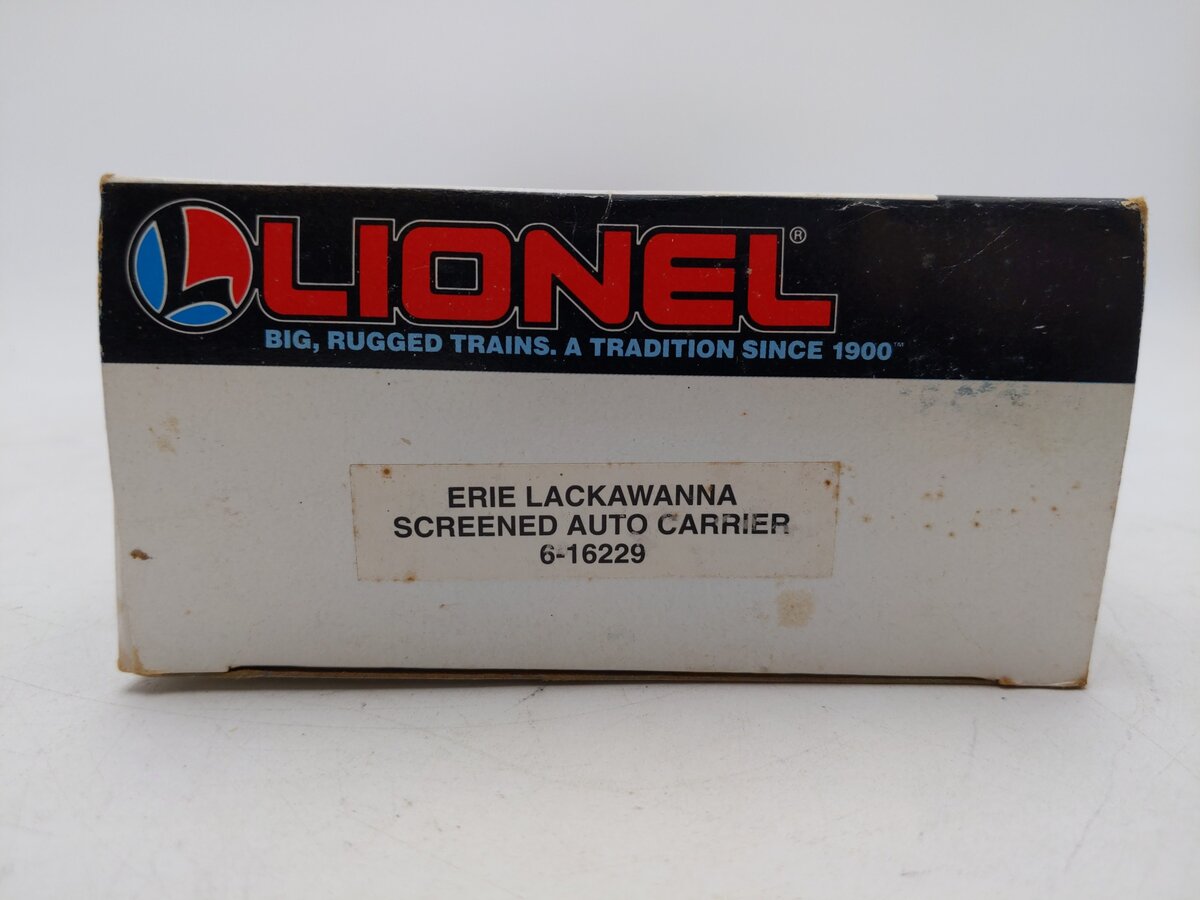 Lionel 6-16229 O Gauge Erie Lackawanna Screened Auto Carrier EX/Box