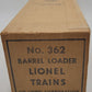 Lionel 362 Vintage O Operating Barrel Loader Ramp VG/Box