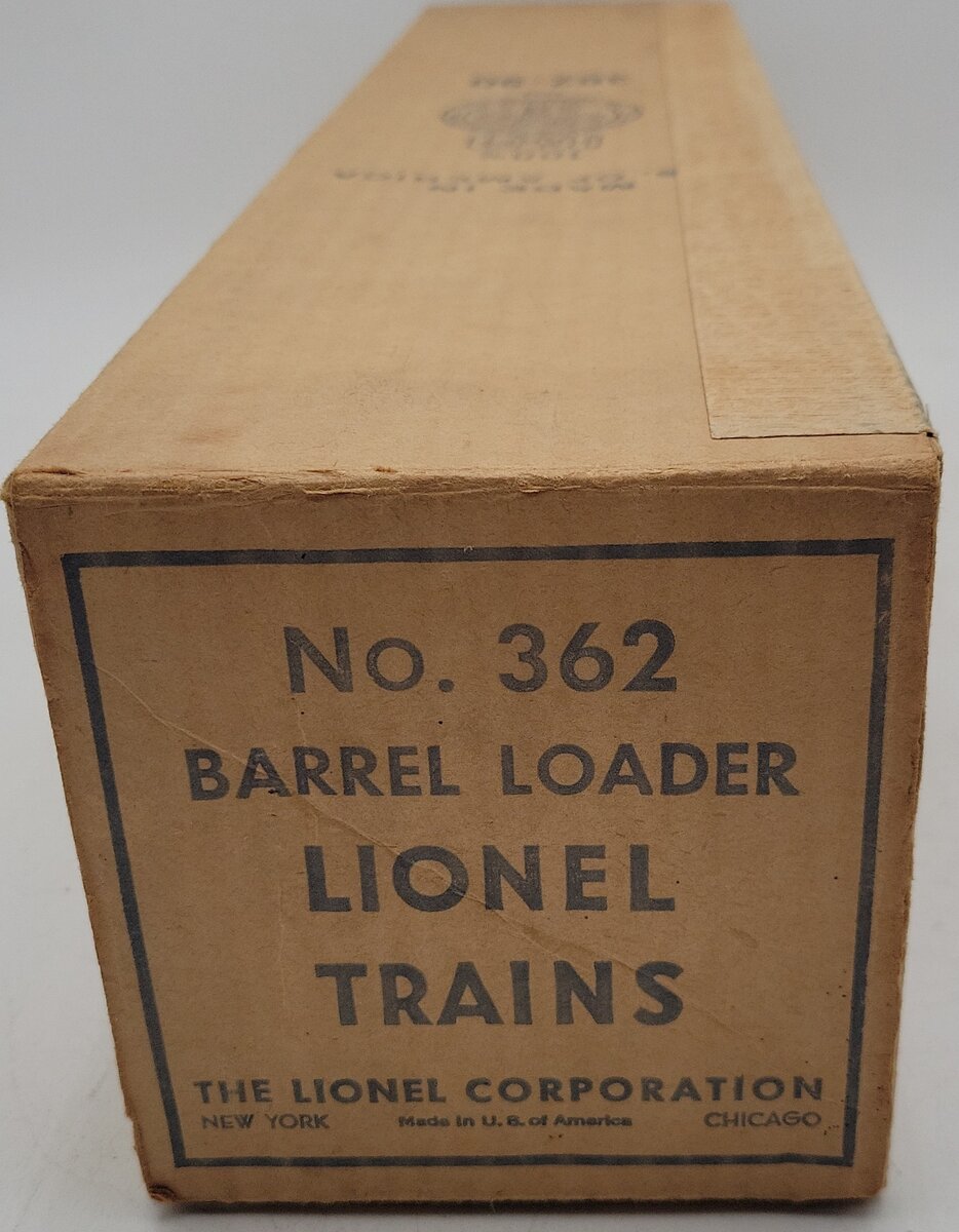 Lionel 362 Vintage O Operating Barrel Loader Ramp VG/Box