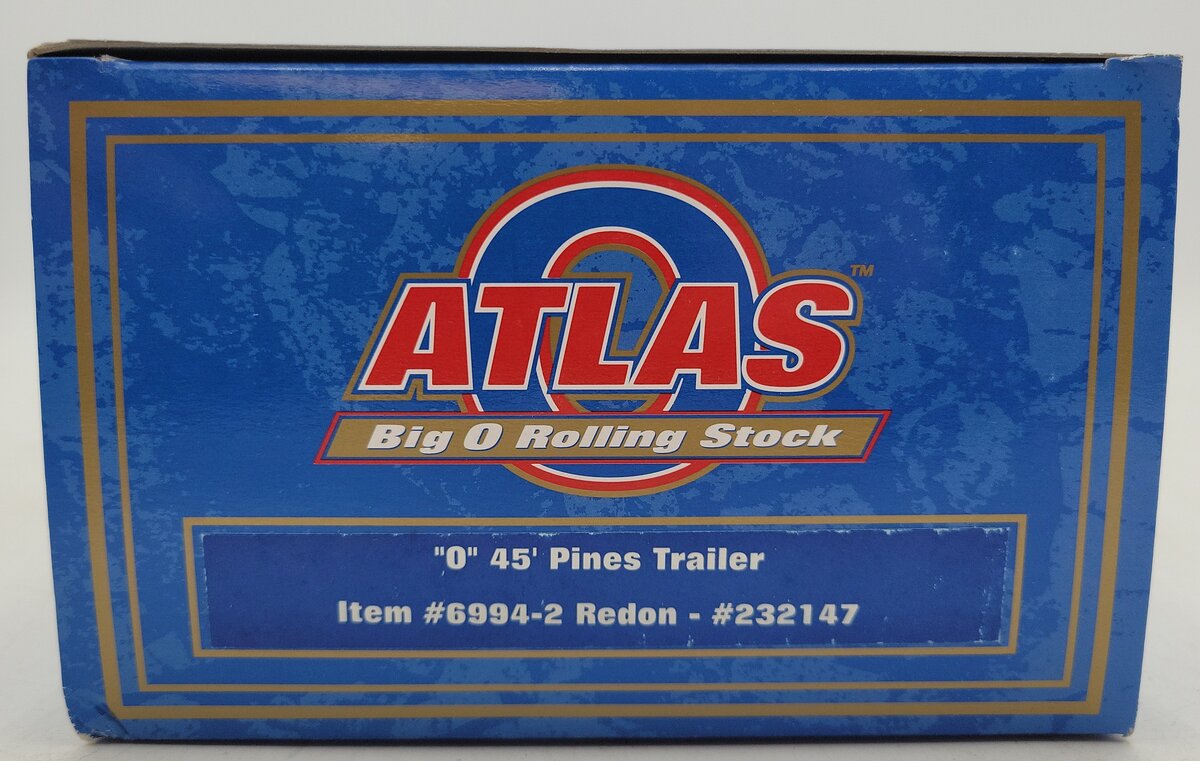 Atlas 6994-1 O Scale Redon 45` Pines Trailer #231039 NIB