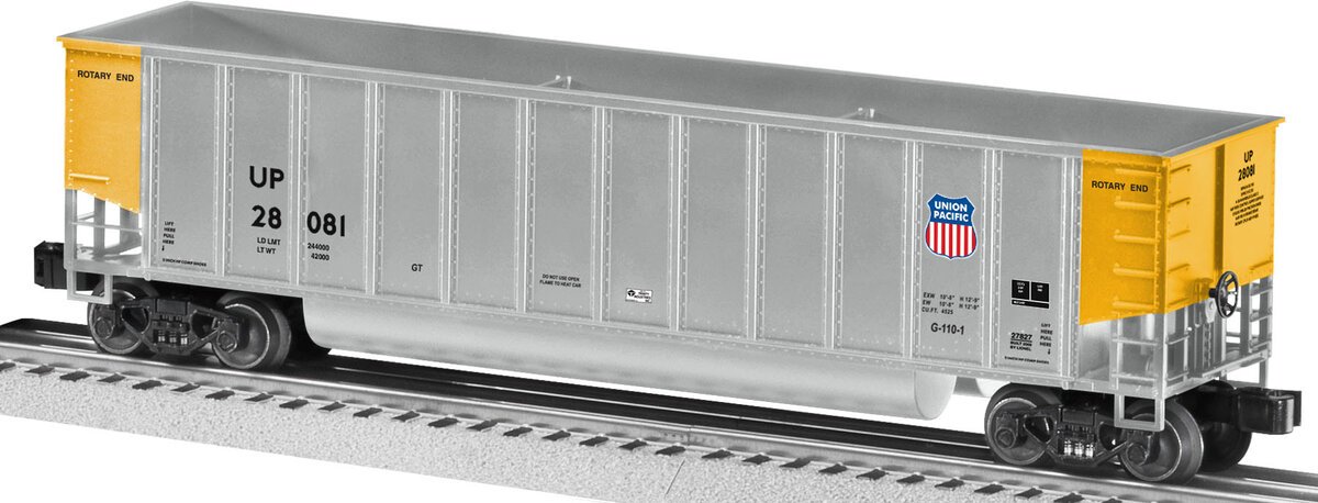 Lionel 6-27827 O Gauge Union Pacific Bathtub Gondola #28081 LN/Box