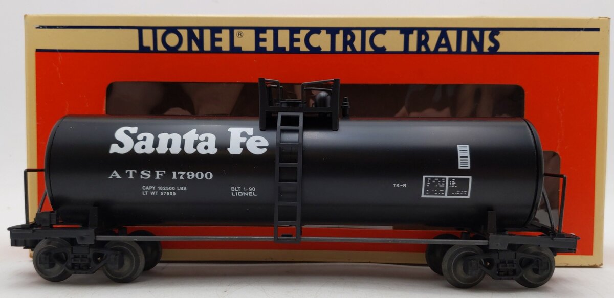 Lionel 6-17900 O Gauge Santa Fe Unibody Single Dome Tank Car #17900 EX/Box