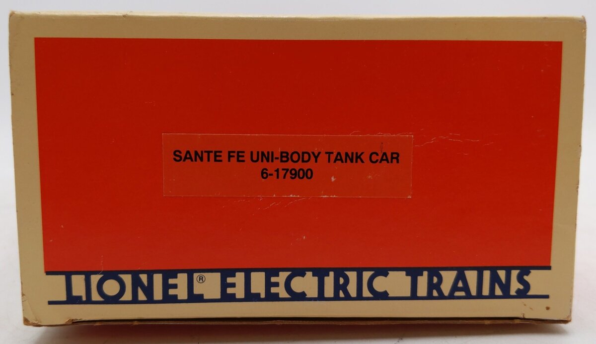 Lionel 6-17900 O Gauge Santa Fe Unibody Single Dome Tank Car #17900 EX/Box