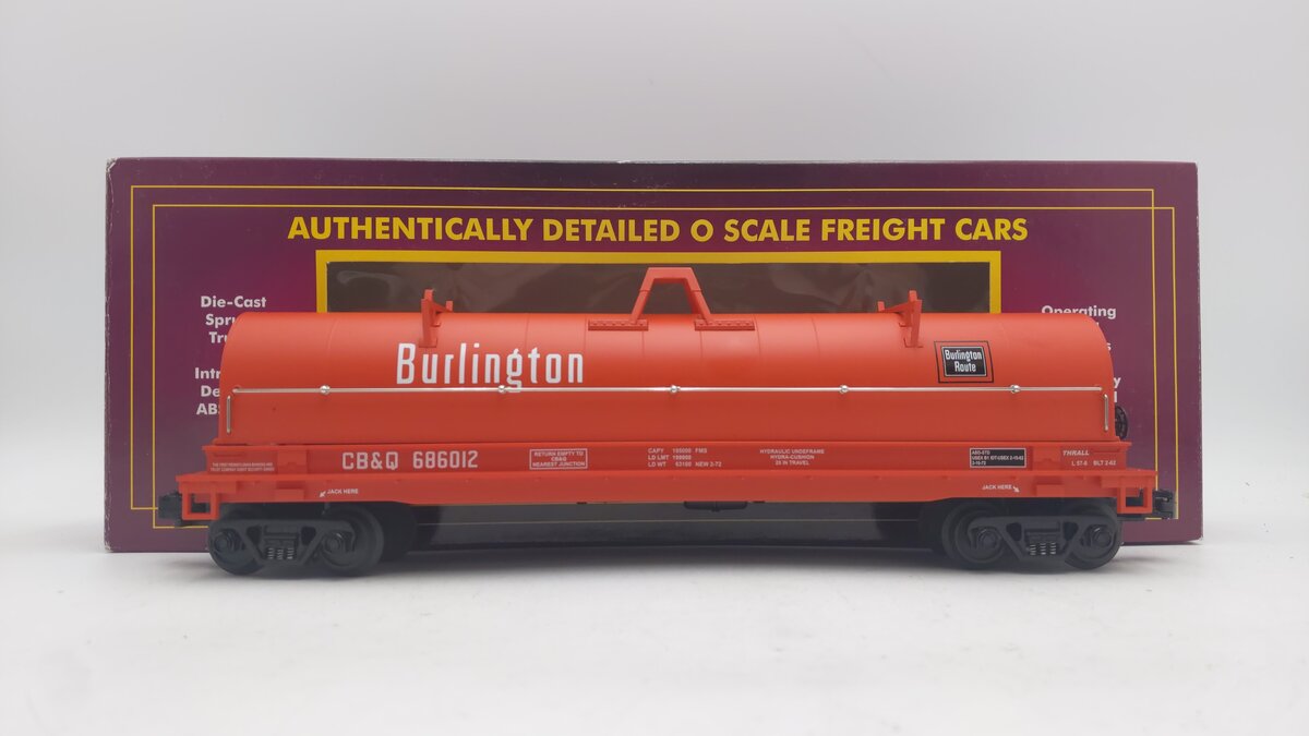 MTH 20-98262 O Gauge Burlington Coil Car #686012 EX/Box