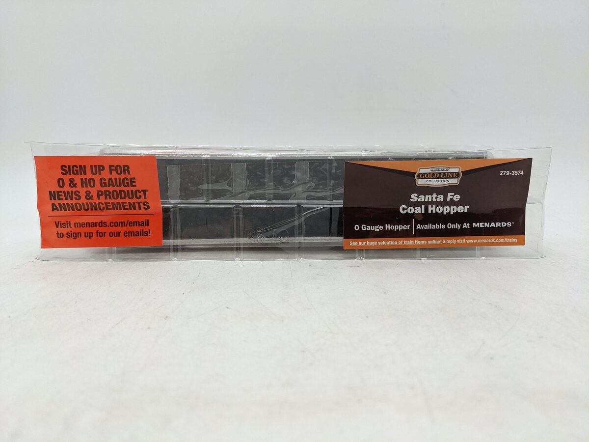 Menards 279-3574 O Gauge Atchison Topeka Santa Fe  Coal Hopper Car #9473 NIB