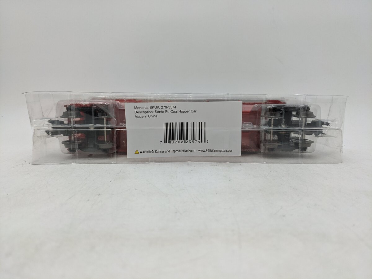Menards 279-3574 O Gauge Atchison Topeka Santa Fe  Coal Hopper Car #9473 NIB